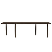 Oku Dining Table 95x250 cm Dark Smoke