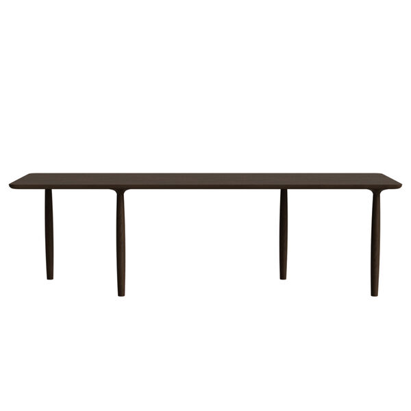 Oku Dining Table 95x250 cm Dark Smoke
