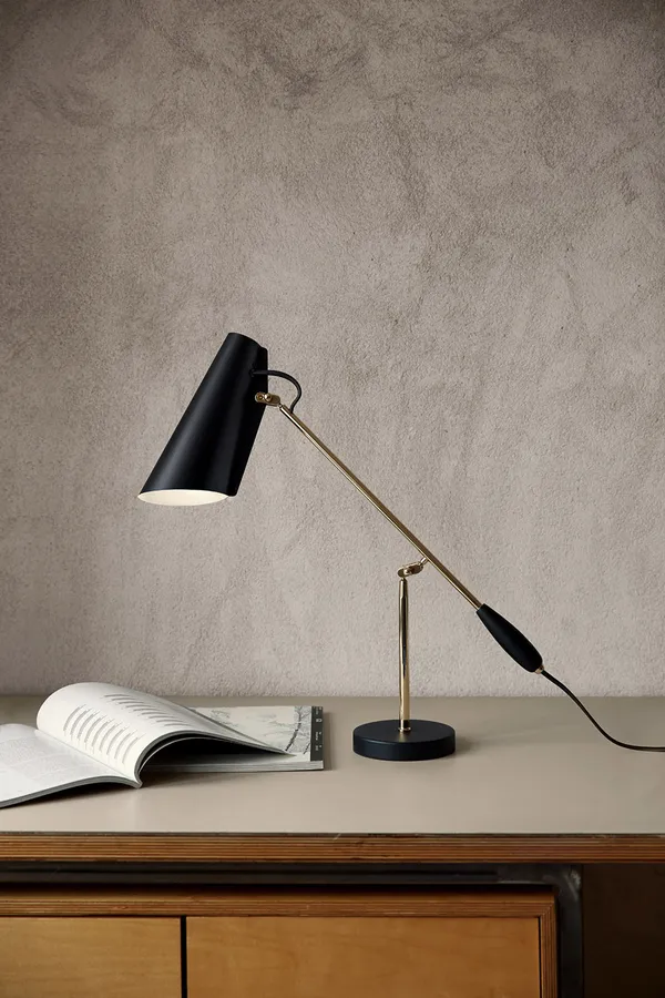 Birdy Bordlampe Sort / Messing