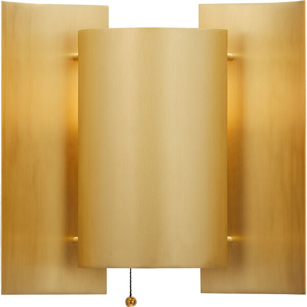 Butterfly Vegglampe Brushed Brass