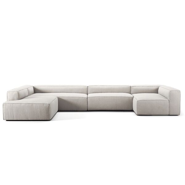 Grand 5-Setersofa divan Venstre Moon White