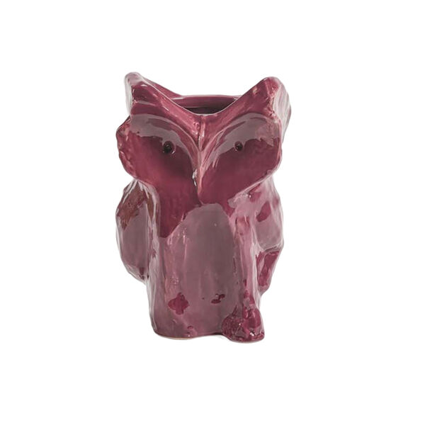 After Midnight Owl vase S Aubergine