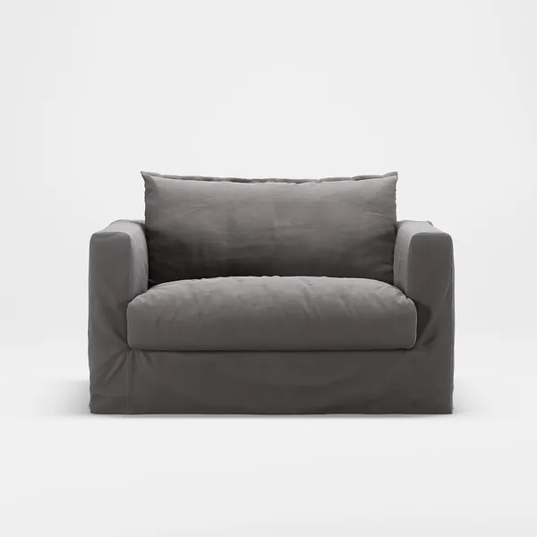 Le Grand Air Nou Love Seat-Sohva Puuvilla Harmaa