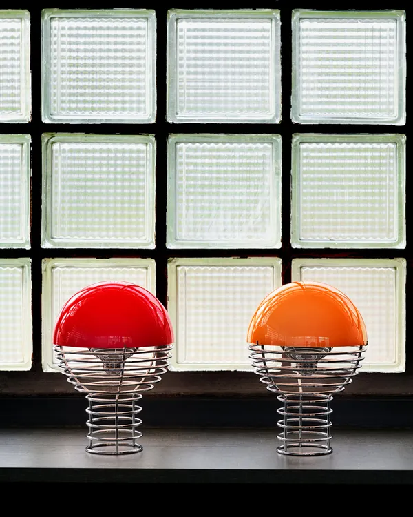 Wire Bordlampe Bærbar Ø18 Orange