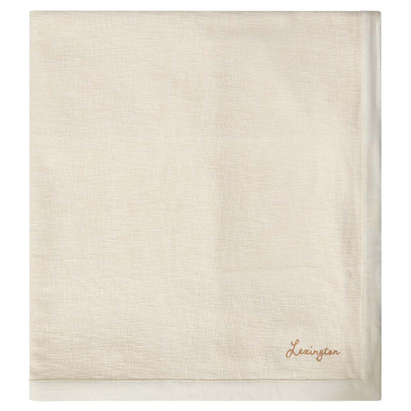 Herringbone Sengeteppe 260x240 cm Lys Beige