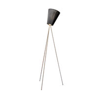 Oslo Wood Gulvlampe Stål/Svart