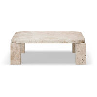 Atlas Soffbord 82x82 cm Unfilled Travertine