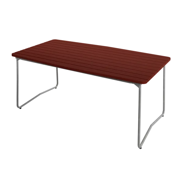 B31 Bord 92x170 cm Mørkerød / Varmgalvanisert Stål