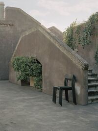May Chair Outdoor Steel Dark Green