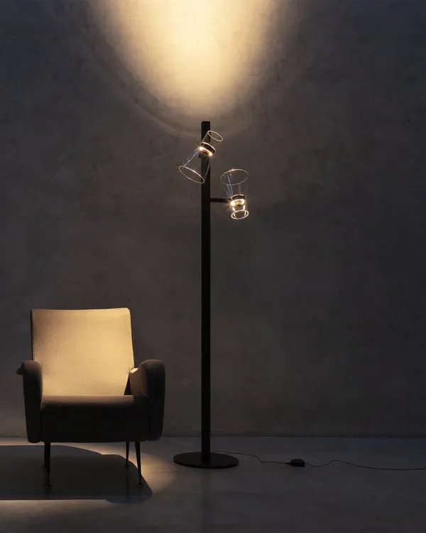 Floor Lamp Cone 2 Black