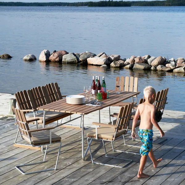 B25A Pöytä 70x120 cm Öljytty Tammi / Kuumagalvanoitu Teräs