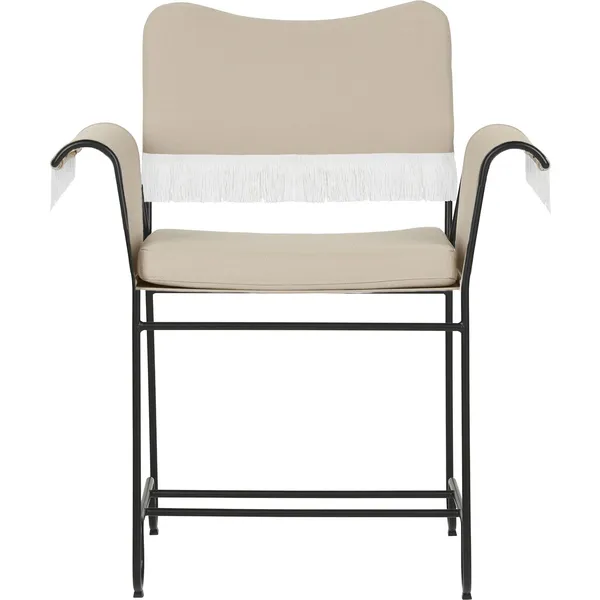 Tropique Matstol Med Fransar Classic Black / Leslie 12