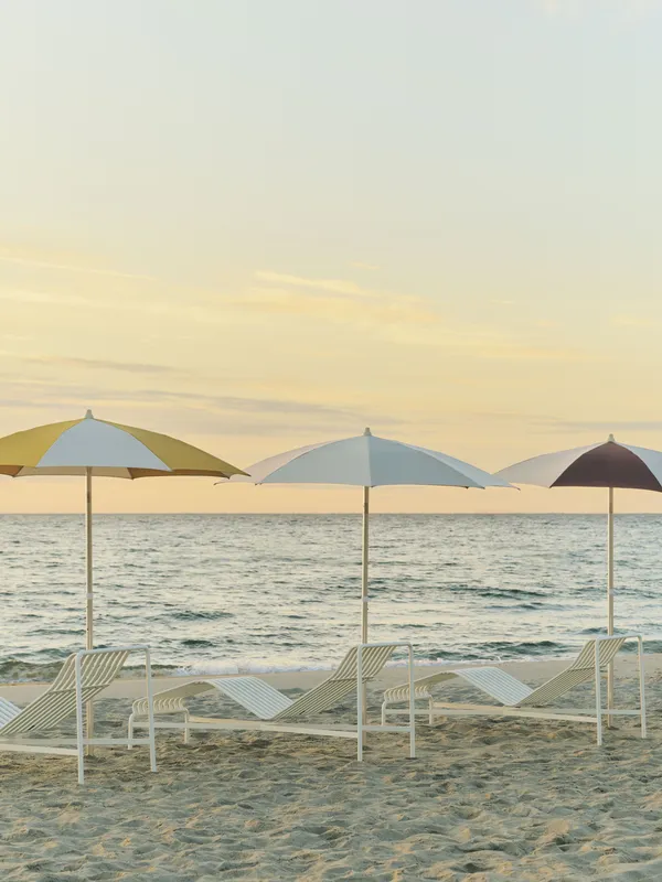 Terrazza Parasol Octagon Off-white / Burgundy