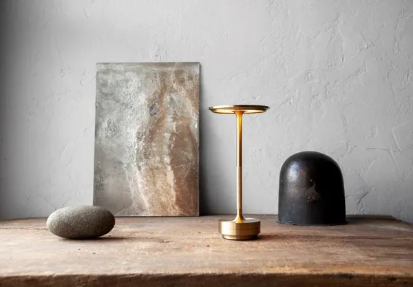 Turn Bordlampe Bærbar Messing