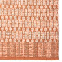Mahi Uldgulvtæppe Offwhite / Orange 170x240 cm