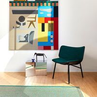Tapis Teppe 80x200 cm Grønn / Svart