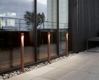Flindt Garden Pullert Lang Corten Spiss Uten Adapter 2700K