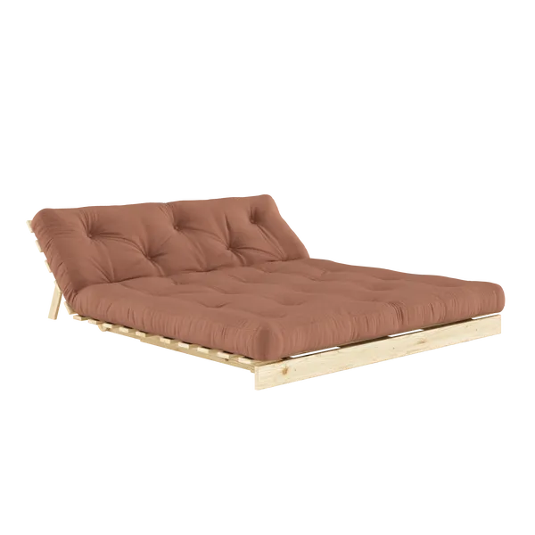 Roots 160 Sovesofa Med Madras Raw / Clay Brown