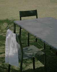 May Chair Outdoor Steel Dark Green