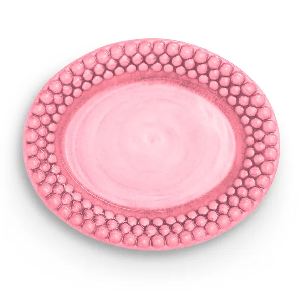 Bubbles Oval Tallrik 20 cm Rosa