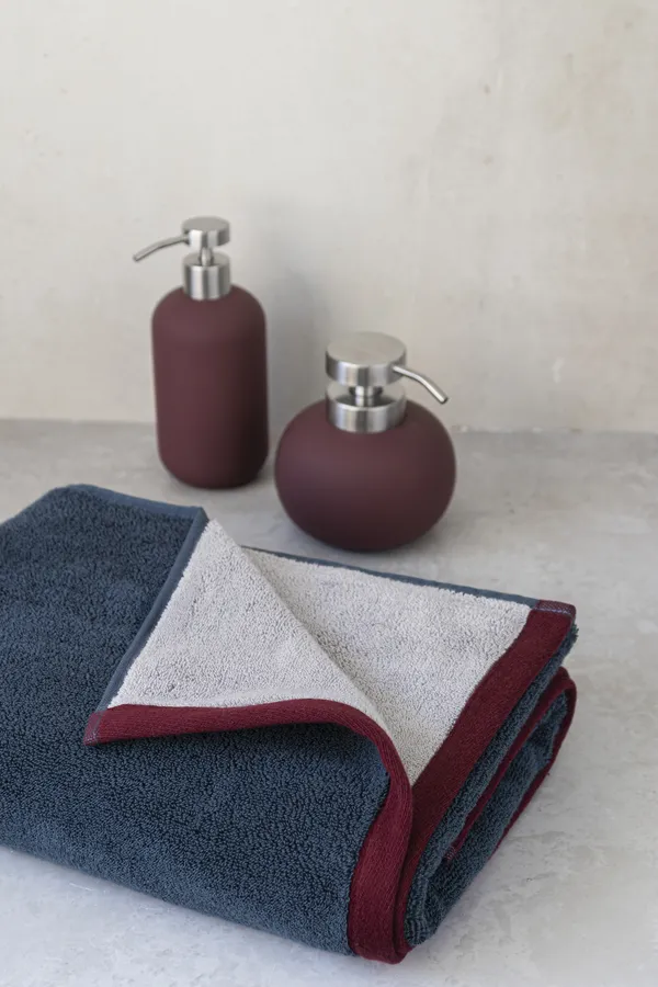 Soft Gästhandduk 40x55 cm 2-pack Ljusgrå / Midnattsblå