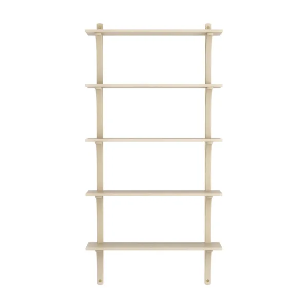 Levi Vägghylla 90 cm Stor Mässing / Naturlack Ask