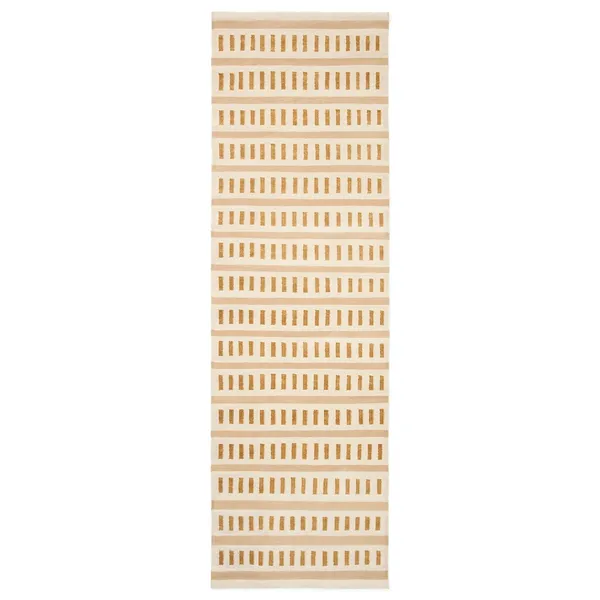 Ladakh Villamatto 80x250 cm Valkoinen / Beige / Masala Yellow