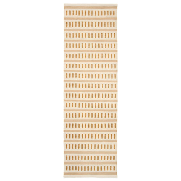 Ladakh Villamatto 80x250 cm Valkoinen / Beige / Masala Yellow