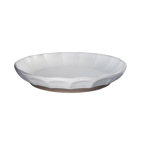 Sidetallerken 17 cm Hvid / Natur