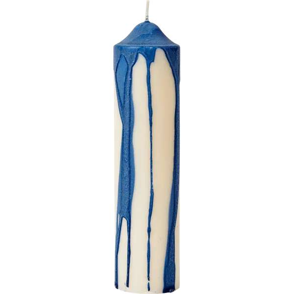 Dryp Blockljus 20 cm Deep Blue