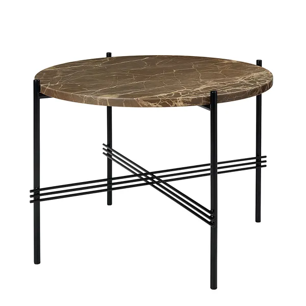 TS Soffbord 55 cm Svart / Brun Emperadormarmor