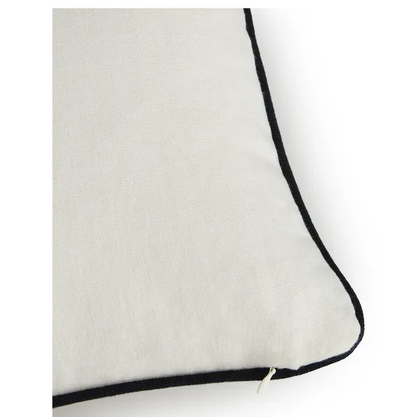Soft Pude 40x60 cm Offwhite / Sort