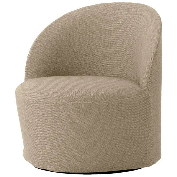 Tearoom Loungestol Med Drejefod Logan Sand