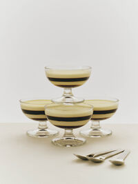 Glass Dessert Bowl 105 cm Clear