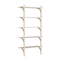 Levi Wall Shelf 90 cm Aluminium / White Pigmented Ash