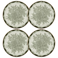 Ostindia Floris Tallerken 27 cm 4-pak Grøn