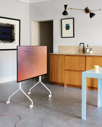 Moon Rollin' Tv Stand Pearl