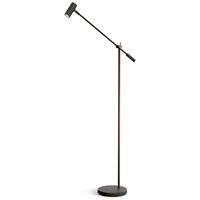 Cato Gulvlampe Matsort / Messing