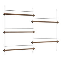 Magazine Hylla 123x162 cm Rökt Ek/Vit