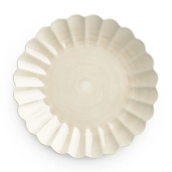 Oyster Tallerken Hvid 28 cm