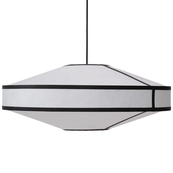 Kite Pendel Hvit / Sort Ø75 cm