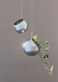 Globe Hängande Kruka Ø21 cm Silver