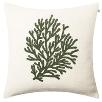 Coral Pudebetræk 50x50 cm Offwhite/Kaki