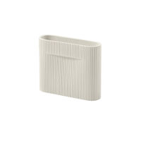 Ridge Vase 165 cm Offwhite