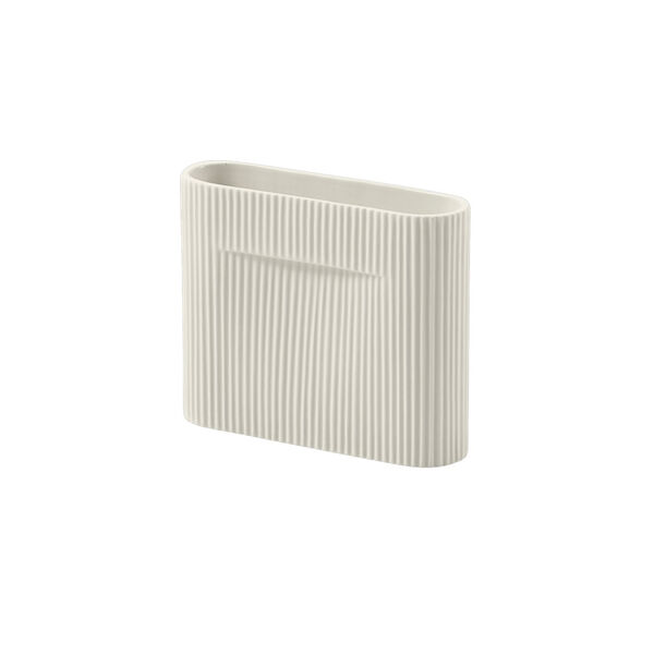 Ridge Vase 165 cm Off-white