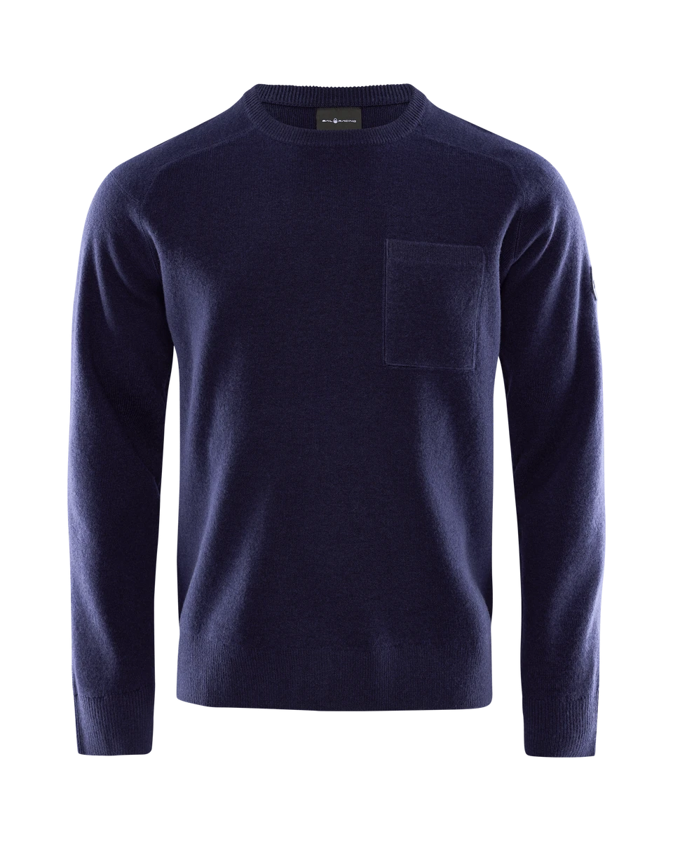 SPINE KNITTED CREWNECK 