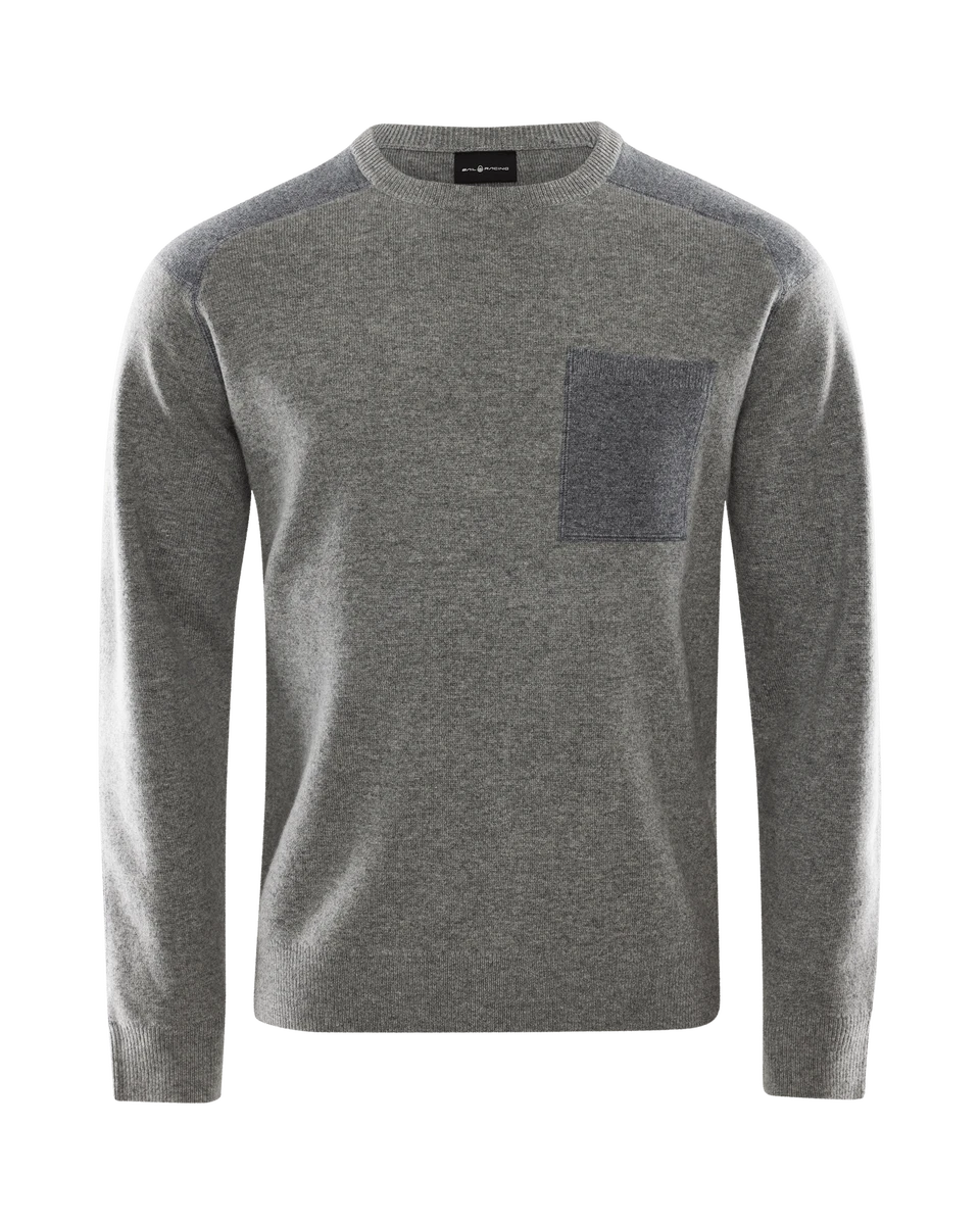 SPINE KNITTED CREWNECK 