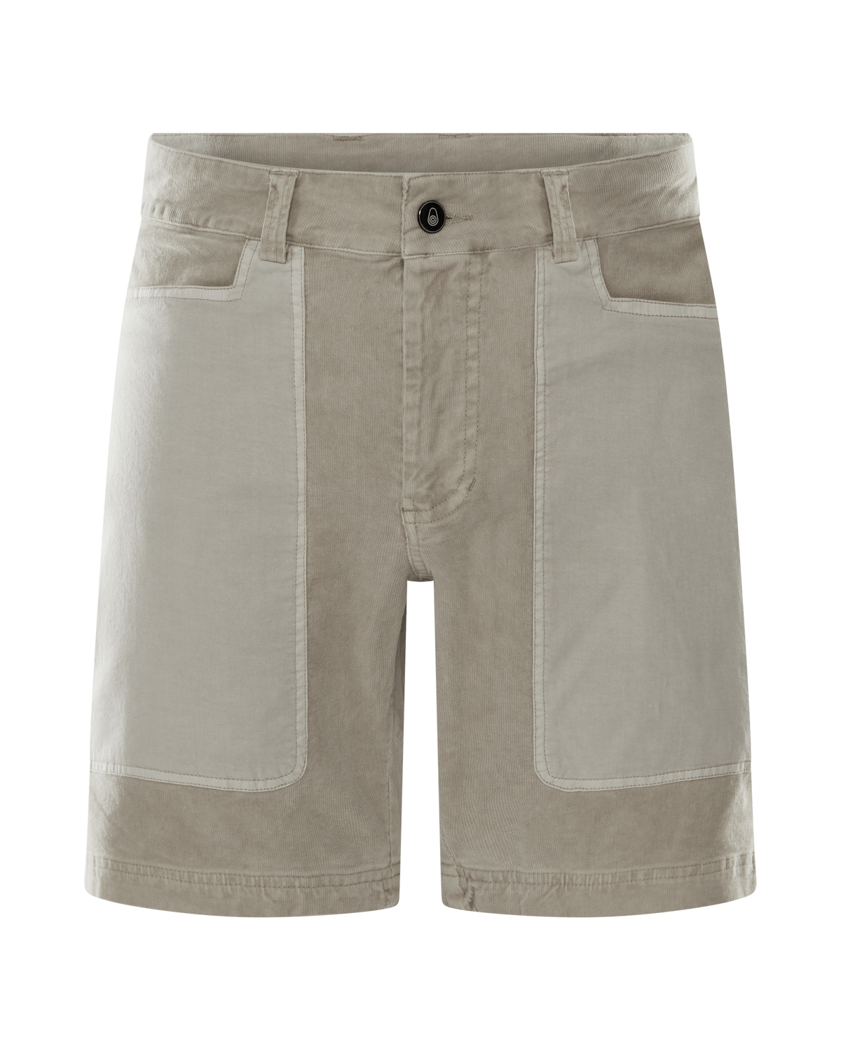 BLOCKED CORDUROY SHORTS