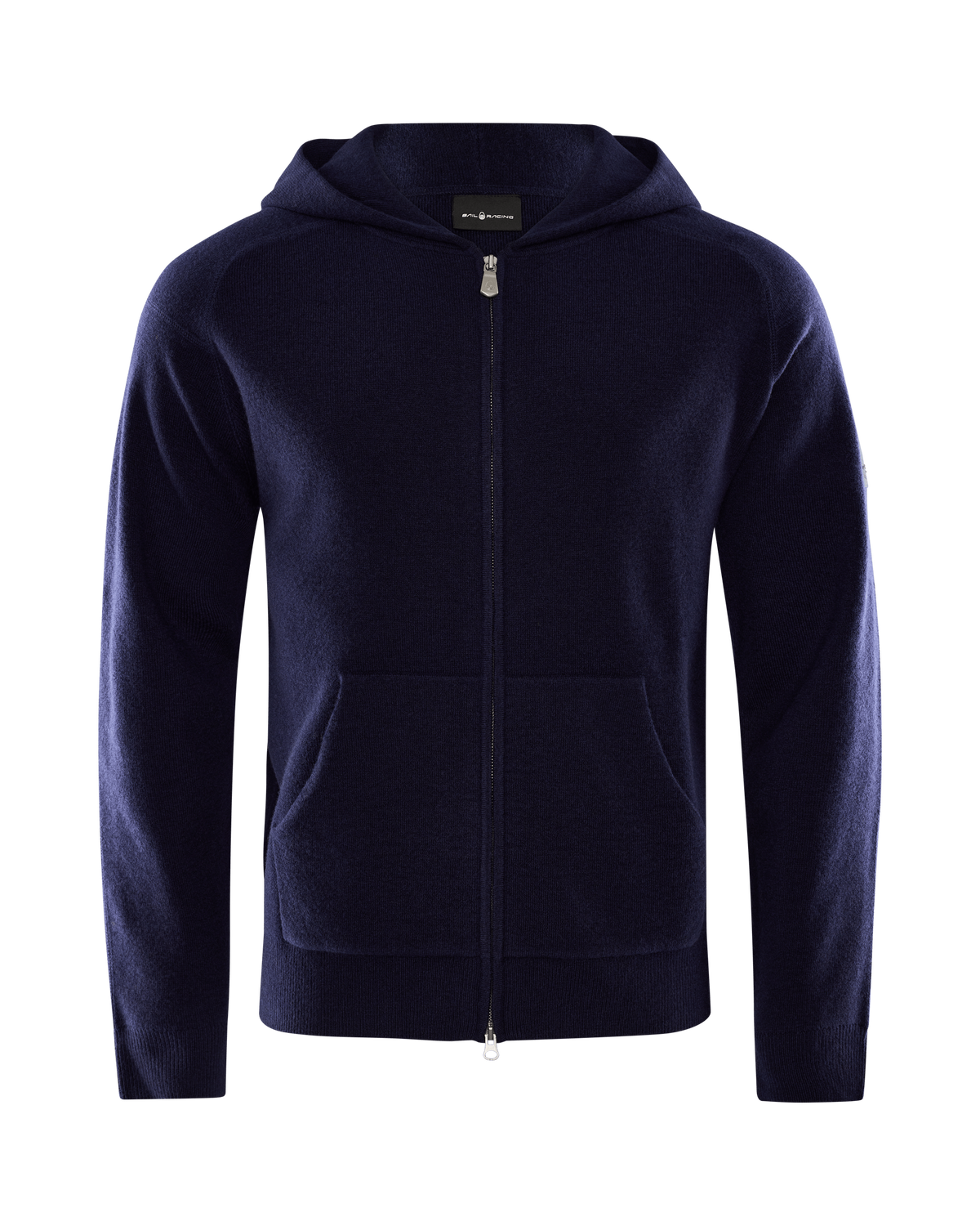 SPINE KNITTED ZIP HOOD