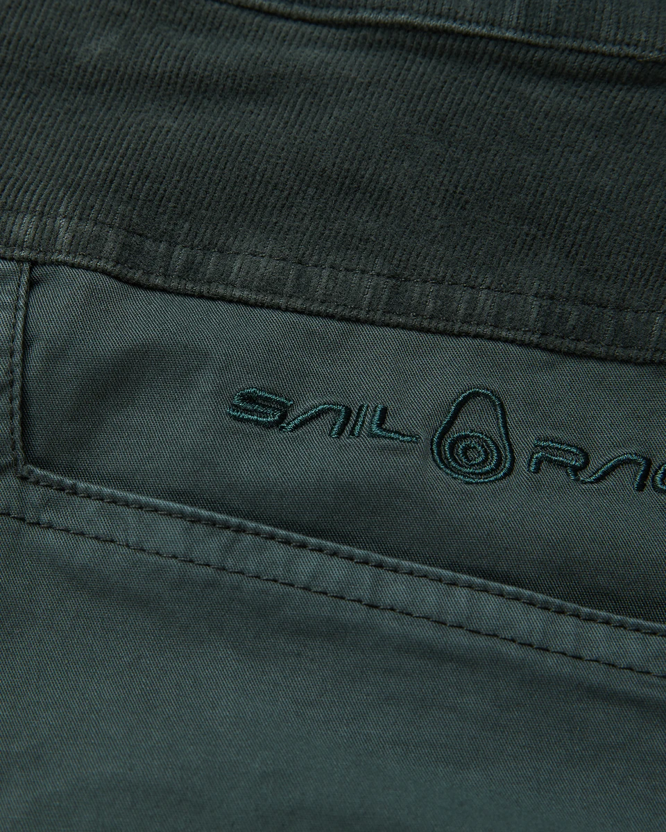 BLOCKED CORDUROY SHORTS